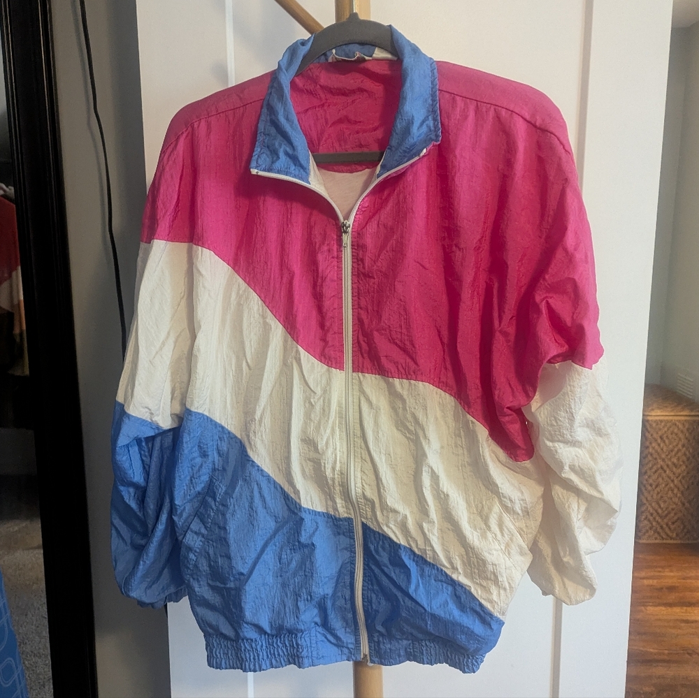 Bold Spirit Retro Colorful Windbreaker